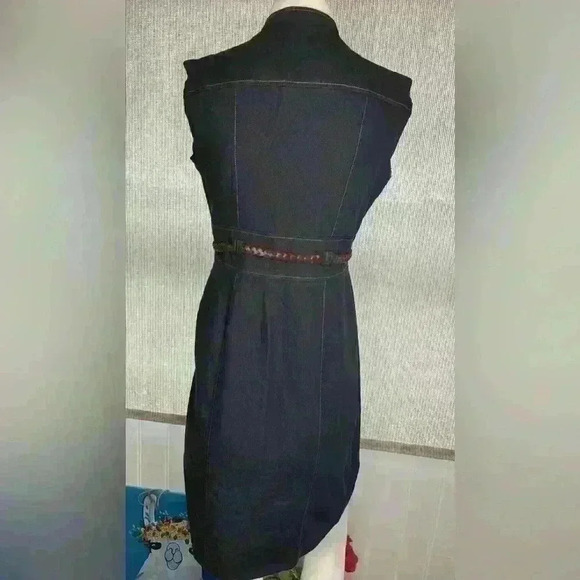 Sandra Darren Denim Dress, Size 8; Chic, Trending, Girlhoodcore, Boho, Trending - Picture 4 of 6